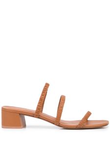 Reformation mules Assunta 35 mm à brides - Marron