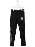 MSGM Kids pantalon de jogging à logo imprimé - Noir