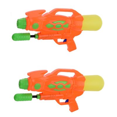 2x Waterpistolen/waterpistool wit van 47 cm kinderspeelgoed