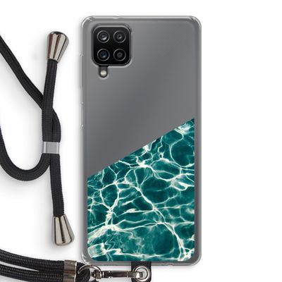 Weerkaatsing water: Samsung Galaxy A12 Transparant Hoesje met koord