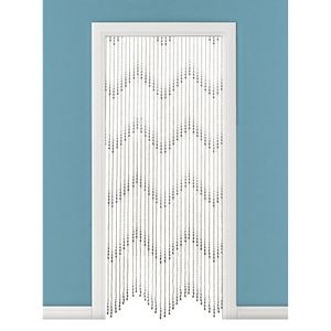 Roomdivider deurgordijn zwarte kralen 200 cm