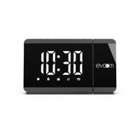 Projectorwekker - EVOOM - EV304571 - Zwart - FM-wekkerradio - Tijdprojectie