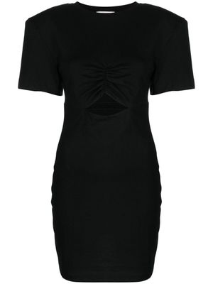 Nensi Dojaka robe courte à découpe avant - Noir
