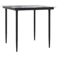 5-delige Tuinset met kussens poly rattan grijs