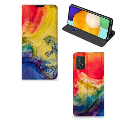 Bookcase Samsung Galaxy A03s Watercolor Dark Bookcase Samsung Galaxy A03s Watercolor Dark