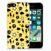 Silicone Back Case Apple iPhone SE | 5S Punk Geel