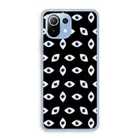 Eyes pattern: Xiaomi Mi 11 Lite Transparant Hoesje