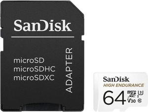 SanDisk High Endurance flashgeheugen 64 GB MicroSDXC UHS-I Klasse 10