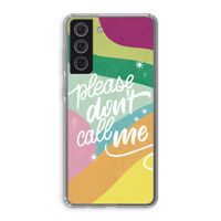 Don't call: Samsung Galaxy S21 FE Transparant Hoesje