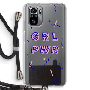 GRL PWR: Xiaomi Redmi Note 10S Transparant Hoesje met koord