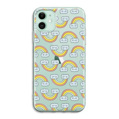 Regenboog: iPhone 11 Transparant Hoesje