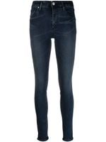 Armani Exchange jean skinny à taille haute - Bleu - thumbnail