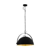 EGLO Covaleda 1 - Hanglamp - E27 - Ø 45,5 cm - Zwart|Goud