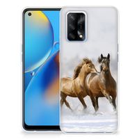 OPPO A74 4G TPU Hoesje Paarden