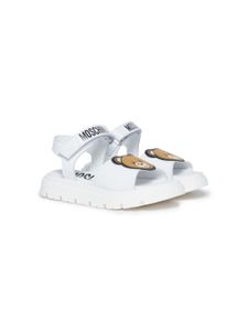 Moschino Kids sandales en cuir - Blanc