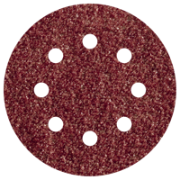 Wolfcraft Hechtschuurschijven | Korund | K80 | Geperforeerd | Ø125mm | 5 stuks - 2070000