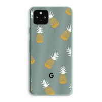 Ananasjes: Google Pixel 5a 5G Transparant Hoesje Ananasjes: Google Pixel 5a 5G Transparant Hoesje