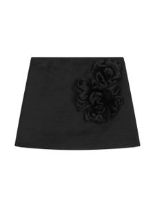 Dolce & Gabbana Kids jupe évasée à fleurs - Noir