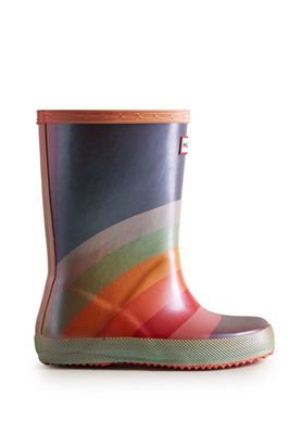 Hunter Regenlaarzen KFT5085NEB-MUL Blauw / Oranje maat