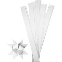 200x Papieren hobby/knutsel stroken wit 73 cm
