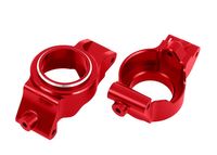 Traxxas - Caster blocks (c-hubs), 6061-T6 aluminum (red-anodized), left & right (TRX-7832-RED)