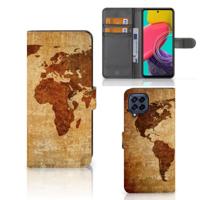 Samsung Galaxy M53 | Flip Cover | Wereldkaart