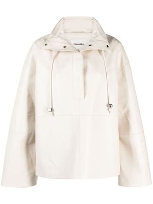 Nanushka veste Yvette en cuir artificiel - Blanc