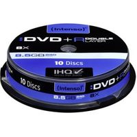 1x10 Intenso DVDR 8.5GB 8x Speed. dubbel laags Cakebox 1x10 Intenso DVDR 8.5GB 8x Speed. dubbel laags Cakebox