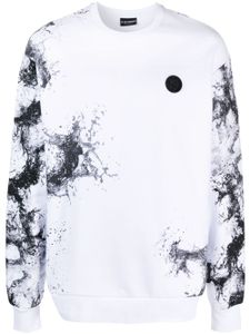 Plein Sport sweat Splash Extreme en coton - Blanc