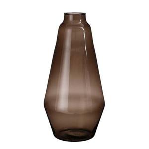 Mica Decorations Silva Vaas - 19x19x42 cm - Glas - Bruin