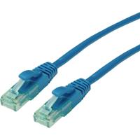 roline recycled material RJ45 (cross) Netwerkkabel Aansluitkabel CAT 6A U/UTP 3 m Blauw