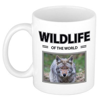 Foto mok Wolf mok / beker - wildlife of the world cadeau Wolven liefhebber