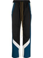 RHUDE pantalon de jogging à design colour block - Noir