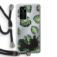 Tropische bladeren: Huawei P40 Transparant Hoesje met koord Tropische bladeren: Huawei P40 Transparant Hoesje met koord