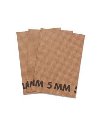 051 Schriften A4 Geruit 5 Mm - 3 Stuks