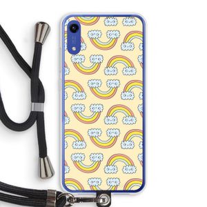 Regenboog: Honor Play 8A Transparant Hoesje met koord