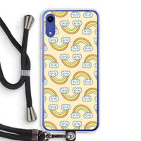 Regenboog: Honor Play 8A Transparant Hoesje met koord