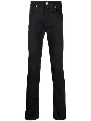 Billionaire jean droit à taille basse - Bleu