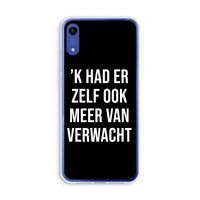 Meer verwacht - Zwart: Honor Play 8A Transparant Hoesje