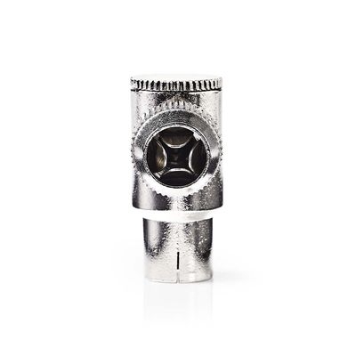 Nedis IEC Connector | Gehoekt | Female | Zilver | 2 Stuks | 1 stuks - CSGP40925ME CSGP40925ME