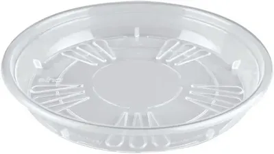 Elho uni-schotel rond 42 cm transparant