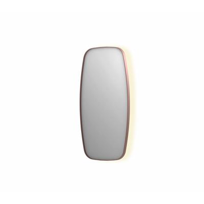 Spiegel INK SP30 50x4x100 cm incl. Indirect LED-Verlichting Rondom en Spiegelverwarming Geborsteld Koper