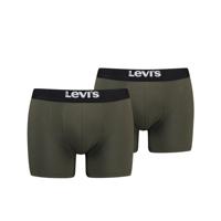 Levi's Boxershorts Solid Basic Organic Cotton 2-pack Khaki-S Levi's Boxershorts Solid Basic Organic Cotton 2-pack Khaki-S