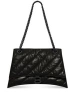 Balenciaga sac porté épaule Crush médium à bride en chaine - Noir - thumbnail