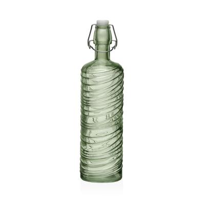 Waterfles Versa Groen Glas Aluminium 1 L 8,2 X 30,6 X 8,2 CM