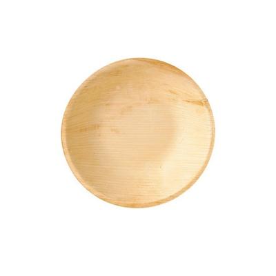 Papstar Biologisch afbreekbare schaaltjes - 6x stuks - palmblad - Dia 17,5 cm - bakjes