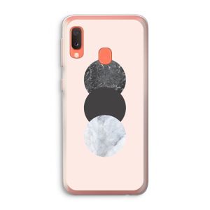 Marmeren cirkels: Samsung Galaxy A20e Transparant Hoesje