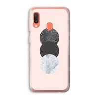 Marmeren cirkels: Samsung Galaxy A20e Transparant Hoesje