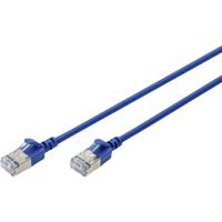 Digitus DK-1632-A-030S-B RJ45 Netwerkkabel, patchkabel CAT 6A F/FTP 3 m Blauw Kleurcodering, Afgeschermd, Meerdradig, Met anti-kniktule 1 stuk(s)