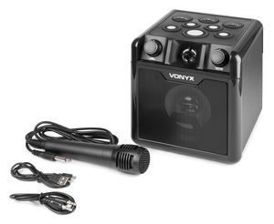 Vonyx SBS50B-DRUM Karaoke set met microfoon, Bluetooth en drumpads